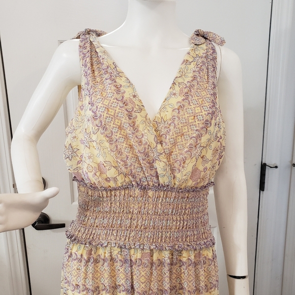 Taylor Yellow and Purple Maxi Dress - Picture 2 of 9